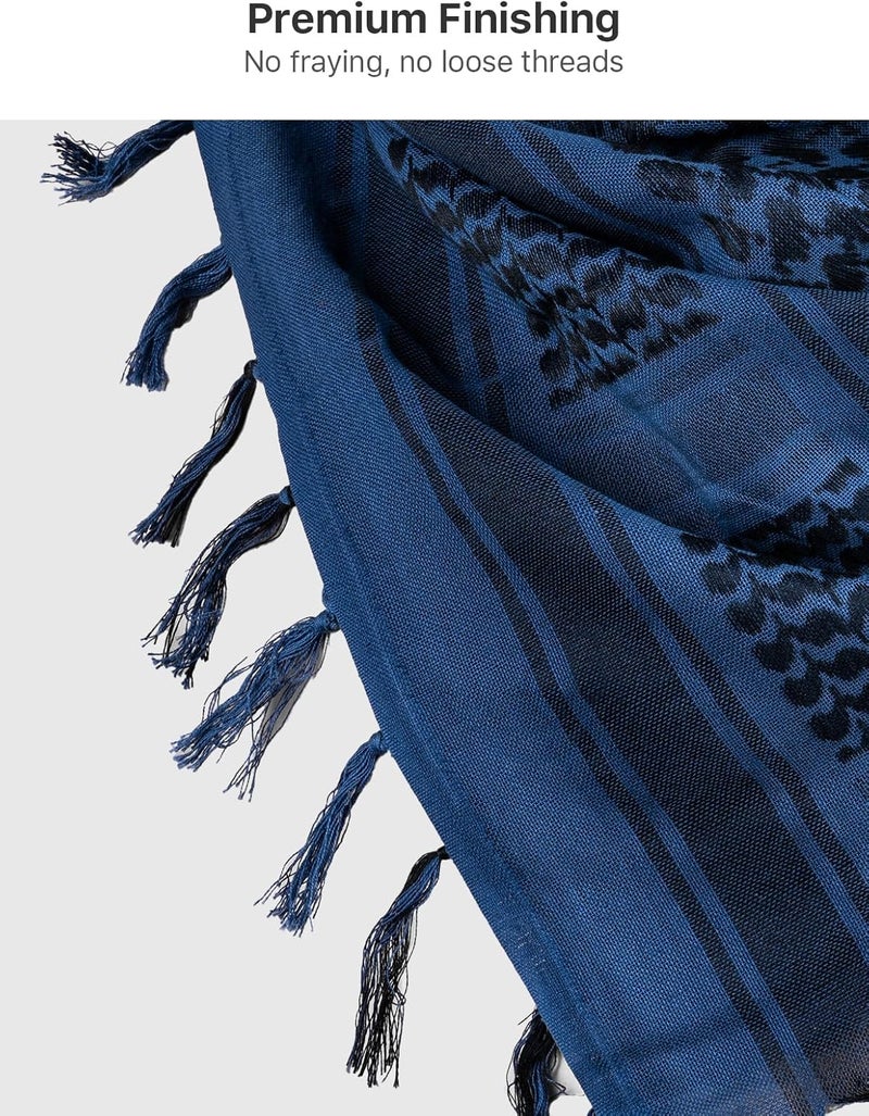 Free Soldier Scarf Military Shemagh Tactical Desert Keffiyeh Head Neck Scarf Arab Wrap with Tassel for Men Women - Image 3